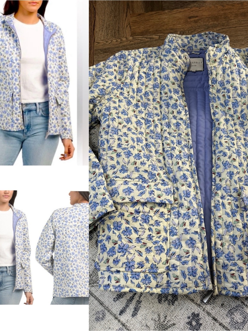 Bagatelle Cotton Quilted Jacket Floral Print